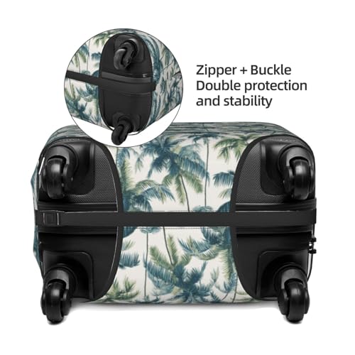 Palm Trees Elastic Travel Luggage Covers Dustproof Scratch-Resistant Suitcase Protector Fit 22-24 Inch2