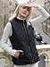 fuinloth Damen Weste, Herbst Leichte Steppweste Westen Ärmellos Jacke Kurz Vest Gilet Schwarz XXL
