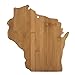 Totally Bamboo State Cutting & Serving Board – “WISCONSIN”, 100% Organic Bamboo Cutting Board for Cooking, Entertaining, Décor and Gifts. Designed in the USA!