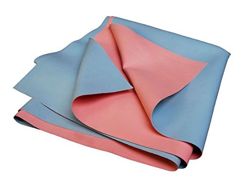 AARAM Adult Waterproof Dry Rubber Bed Sheet, Massage Table, Spa Bench, Sheet mat Cover, Urine Non-Absorbent Reusable Crib Mat for Adults (Pink and Blue) Size 1mtr