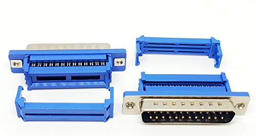 Connectors Pro Pc Accessories 10-Pack 2.54mm IDC Crimp Connectors DB25 Male for Flat Ribbon Cable