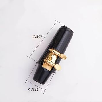 4 Pack Alto Saxophone Mouthpiece Cap Replacement Mouth Piece Plastic Protective Cover Ligature Attachment Protector for Sax Clarinet Woodwind Instrument