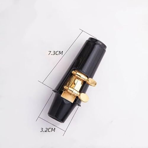 CCeCCe 4 Pack Alto Saxophone Mouthpiece Cap Replacement Mouth Piece Plastic Protective Cover Ligature Attachment Protector for Sax Clarinet Woodwind Instrument