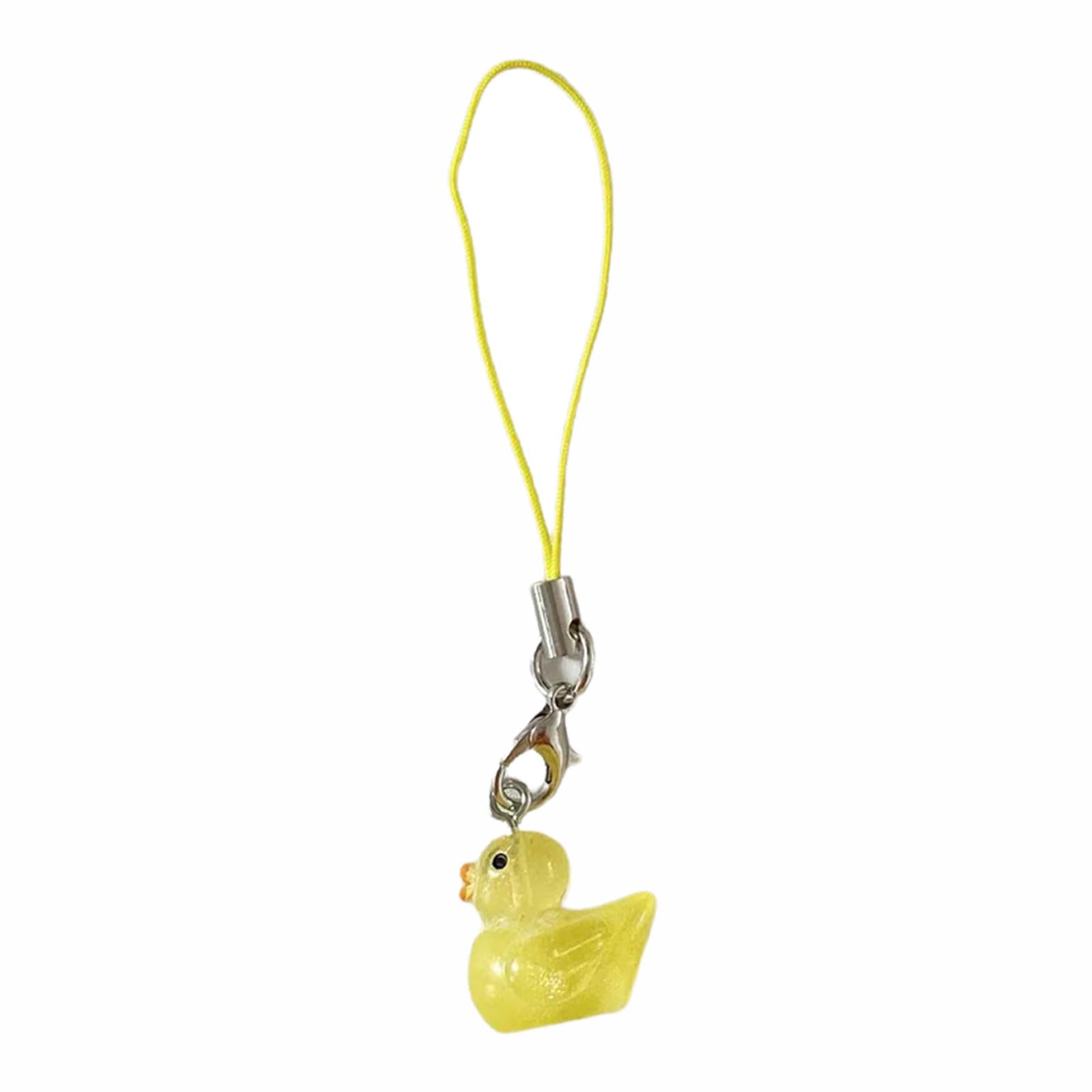 NEWFT Charm Fluorescent Keychain Charm Pendant Sturdy Acrylics Portable Phone Hanging Ornament for All Ages Outfits