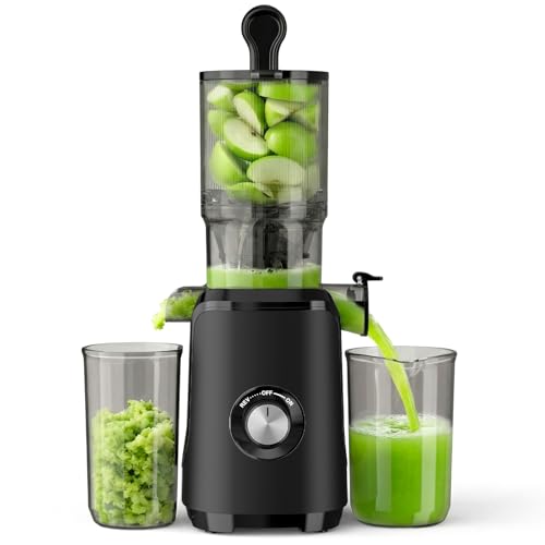 Newbulig Cold Press Juicer Machines, Masticating Juicer with High Juice