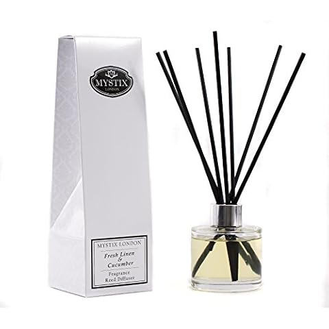 Mystix London | Fresh Linen & Cucumber-Fragrance Oil Reed Diffuser-120ml Cover