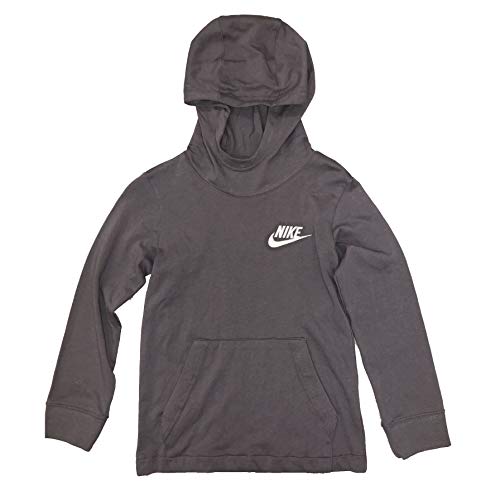 Nike Boy's Lightweight Pullover Hoodie Gunsmoke Grey AQ9415-027 (XS)
