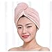 WLYJXB Microfibra mágica Secador de Secado Secador de Toalla Baño de baño Sombrero Rápido Cap Turban Dry (Color : Pink)