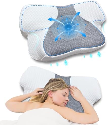 Schmetterlings Memory Foam Nackenkissen - Ergonomisches Kissen Für Seitenschläfer, Rückenschläfer & Bauchschläfer