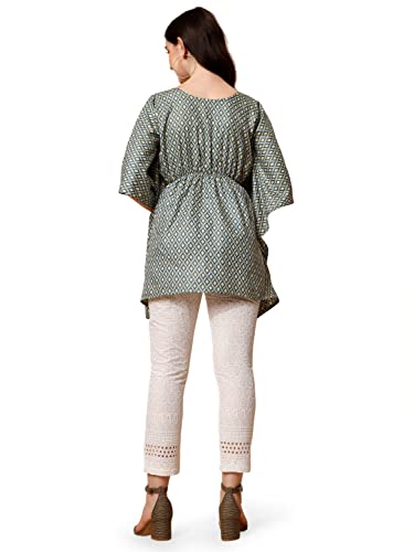 Image of NAINVISH Women Cotton Regular KAFTAN TOP