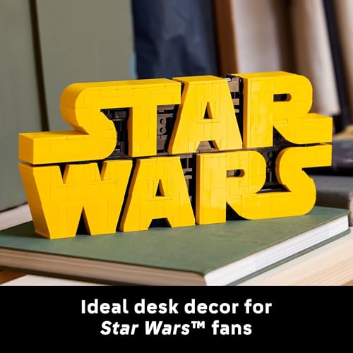 LEGO Star Wars Brick-Built Star Wars Logo - Building Set for Adults 18+ - Star Wars Gift Idea for Birthdays - Collectible DIY Model Kit - Home Decor Idea for Fans of The Movie Series - 75407 - image 6
