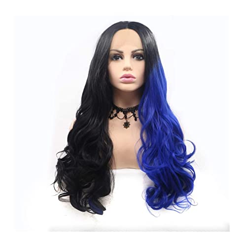 ZWFENG Wig Lace Front Kawaii Wigs Cosplay Half Crochet Head