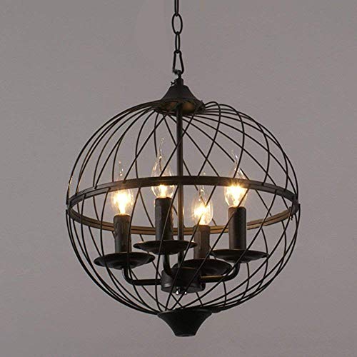Plafonnier 4-Lights Industriel Éclairage Puissant Salon Solution Plafond Bas