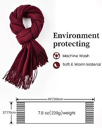 DOFOWORK Scarf for Women - Womens Scarf Pashmina Shawls and Wraps for Evening Dresses, Fashion Long Scarves, 78.7" x 27.5"2