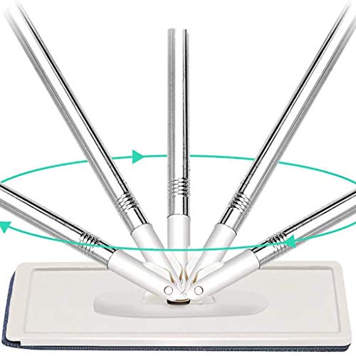Wischeimer-Reinigungsset. Einfach zu bedienen, leicht zu trocknen, Keine schmutzigen Hände, großflächiger Mopp, Edelstahlgriff – Bild 7