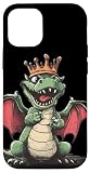 Majestic Fire-Breather con costume da corona reale Custodia per iPhone 12/12 Pro