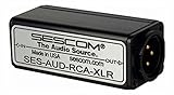 Sescom AUD-RCA-XLR 1 Channel RCA to XLR Unbalanced To Balanced Audio Converter