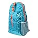 25L Foldable Backpack for Hiking, Camping, Travel & Gym – Nylon Splash-Proof Daypack with Breathable Wide Shoulder Straps, Weighs Only 180g（Light Blue）