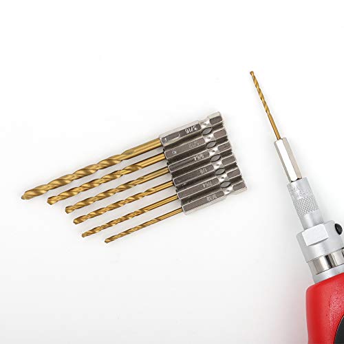 image for COMOWARE Impact Screwdriver Bit Set with Titanium Drill Bits - Quick R