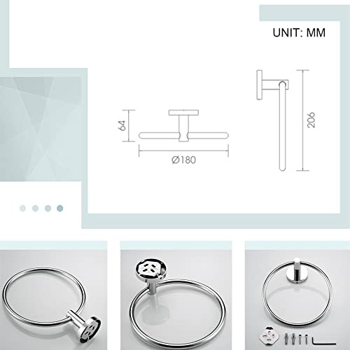 Porte-serviettes mural compact pour optimiser le rangement du lavabo