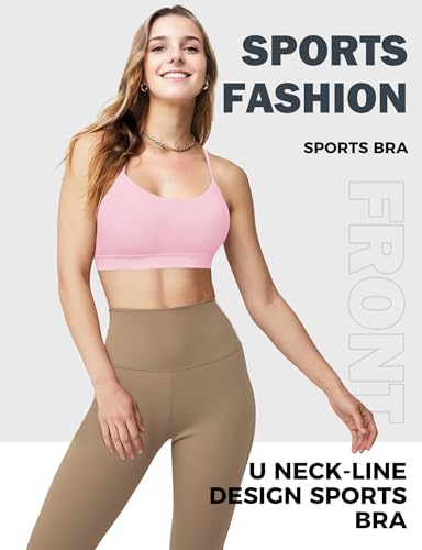 Image of Buauty Sports Bra for Women, Y Back Light Support Workout Bra with Removable Pads for Yoga Pilates Gym