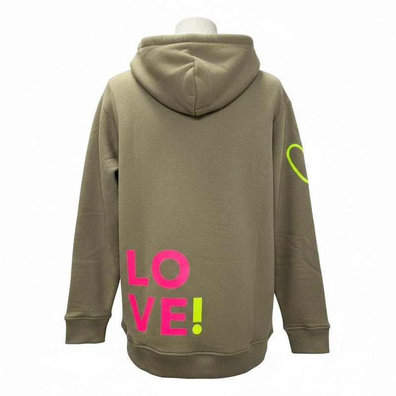 Zwillingsherz Damen Pullover Hoodie Sweatshirt | Kapuzenpullover & Übergangspullover | Aufdruck Frühling Sommer Herbst