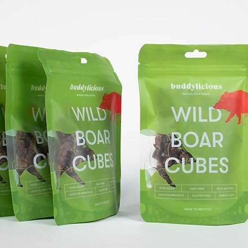 Buddylicious 100% Natural Wild Boar Cubes Dog Treats, Multicolor - Image 2
