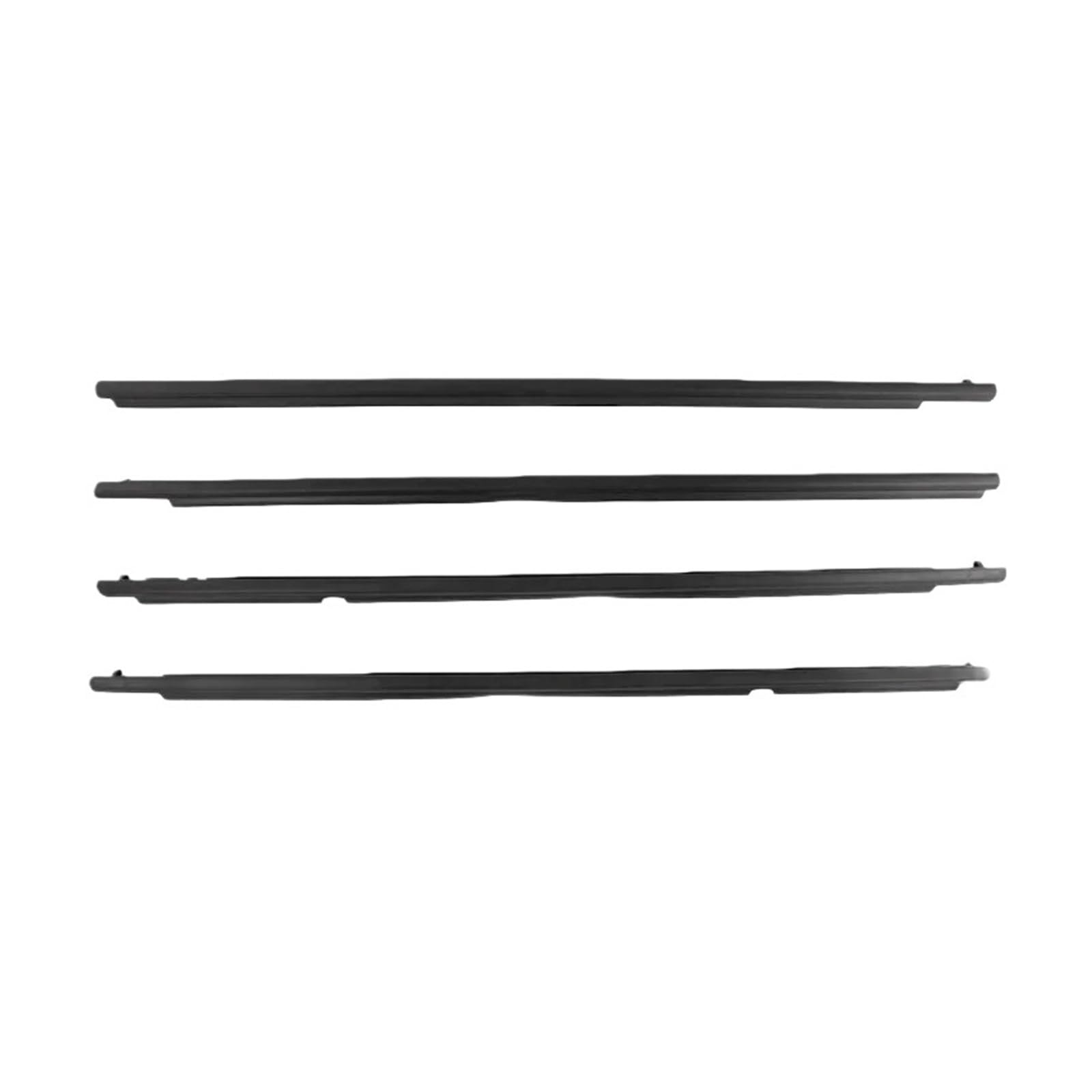 Watjcse 1Set Car Side Window Weatherstrips Rubber Sealing Trim Glass Seal Door Window Sealant Strip Compatible With Toyota Corolla 2009-2012