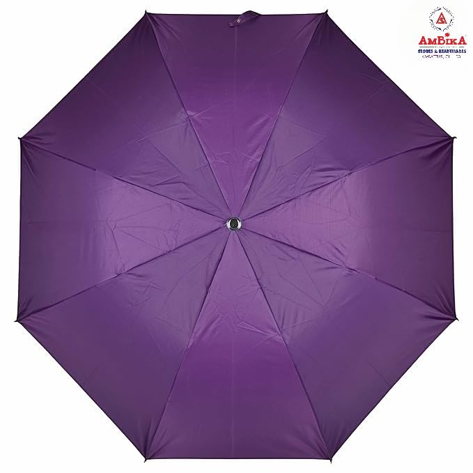 Image of AMBIKA STORES & READYMADES 2 Fold 25 Inch Umbrella for Men & Women | Wind & RainProof Umbrella | Compact Travel Umbrella for Women | Umbrella for Sun Protection, Home Use