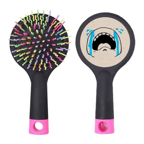 Brosse à cheveux démêlante pneumatique pour brossage doux et cuir chevelu