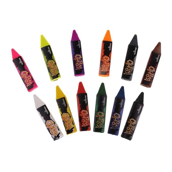 SPORTSTHAL Body Paint Crayons | Face Paint Kit – 12 Multicolor Crayon Colour Set for Kids – Washable Crayons for Face Painting & Makeup – Crayons for Fun, Creativity, & Easy Use (B0CR6HLTQM) Amazon Price History, Amazon Price Tracker