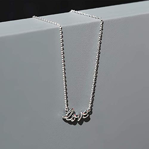 Boma Jewelry Sterling Silver Love Necklace, 16 inches4