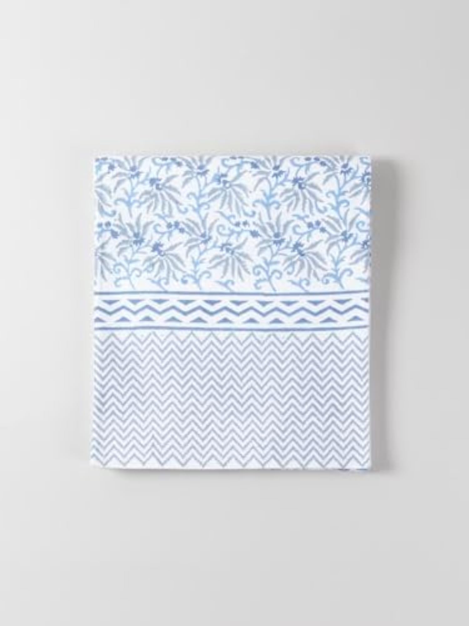 Lily Hand Block Printed Dining Table Runner, Cotton
