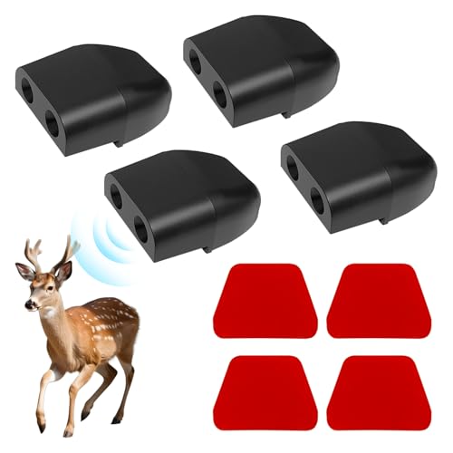 4 PCS Deer Whistles for Car Automotive Save a Deer Whistles to Avoid Collisions Vehicle Deer Warning Devices Horn Sensor Universal Animal Alert Car Accessories
