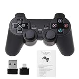 24G Wireless Gaming Joypad Controller Gamepad with Micro USB OTG Converter Adapter for PS3 Android Phone Tablet PC Smart TV Box