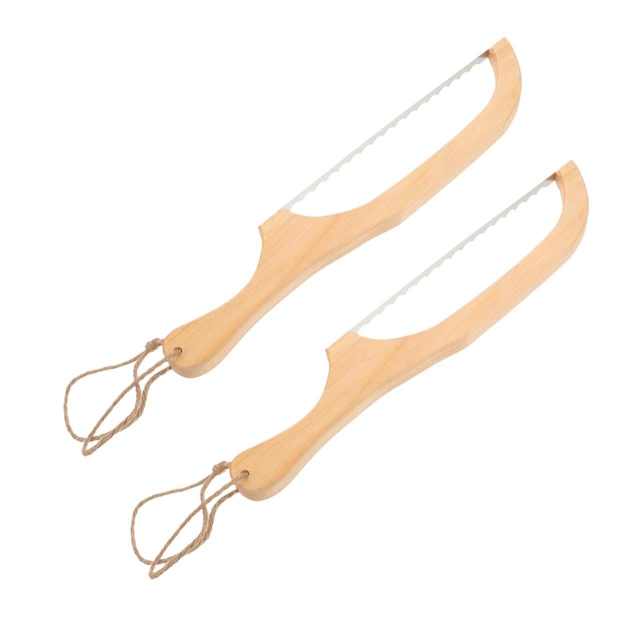 Cabilock 8piezas Cortadora De Pan De Madera y Acero Inoxidable Herramienta De Corte Para Pan Casero De Duradera y Fácil De Limpiar Para Repostería y Cocina