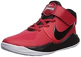 Nike Unisex-Kid's Team Hustle D 9 (PS) Sneaker, University red/Black-White, 1Y Regular US Little Kid