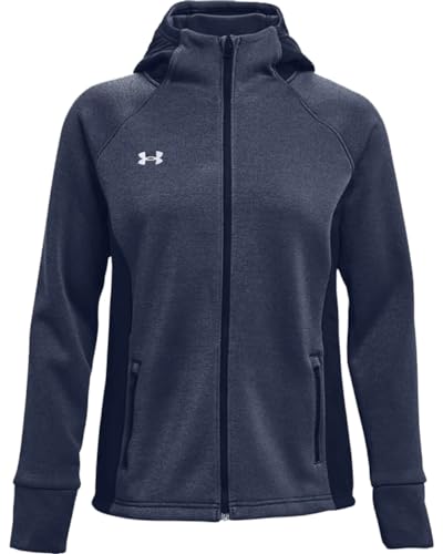 Under-Armour-Womens-Full-Zip-Swacket-Jacket-Navy-Size-Medium