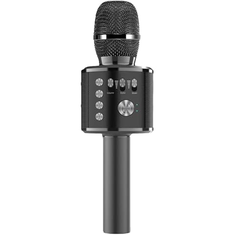 CRISLEX 3 in 1 Karaoke Microphone, Portable Handheld Mic Speaker Karaoke Machine for All Smartphones Cover