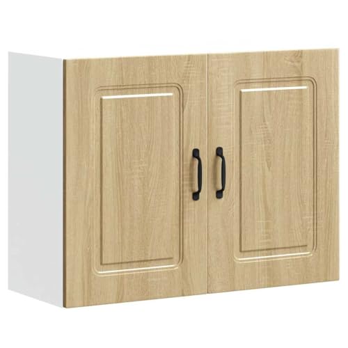 vidaXL Kitchen Wall Cabinet - Sonoma Oak Engineered Wood - 80x31x60 cm Modern Storage Solution