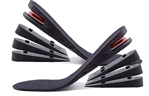 Height Increase Insole, Orthotic Heel Shoe Lift kit with Air Cushion Elevator Shoe Insole Lifts Kits Inserts for Men & Women 4-Layer Taller Insoles 1.2" to 3.5â€ Variable Height