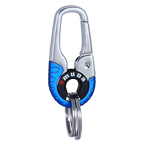 Image of Techpro Stainless Steel Keychain Heavy Duty Car For Men And Women, Blue