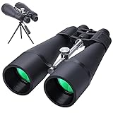 High Power Binoculars, 30-260X80 Super Zoom Binoculars, Professional Adults Binoculars for Bird Watching Hunting Travel Football Games Stargazing with Carrying Case and Strap