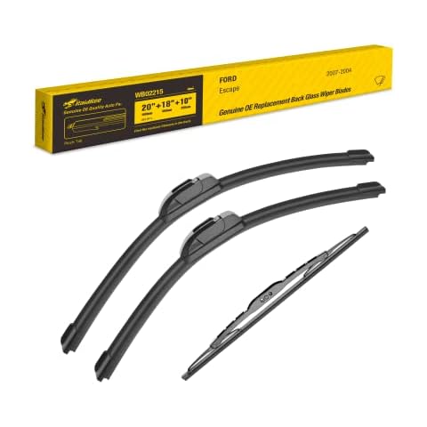 RaidBee Oem Windshield Wipers,Wiper Blades Replacement for Ford Escape 2001-2004,Front & Rear Wiper for My Car,Automotive Replacement Windshield Wiper Blades 20"&18"&10" Cover