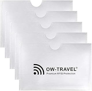 RFID Card Protector Sleeves and Passport Cover.OW-Travel Contactless Card Protector.RFID Blocking Card and Credit Card Protector.RFID Card Holder Credit Card Holder RFID Blocking Bank Card Protectors