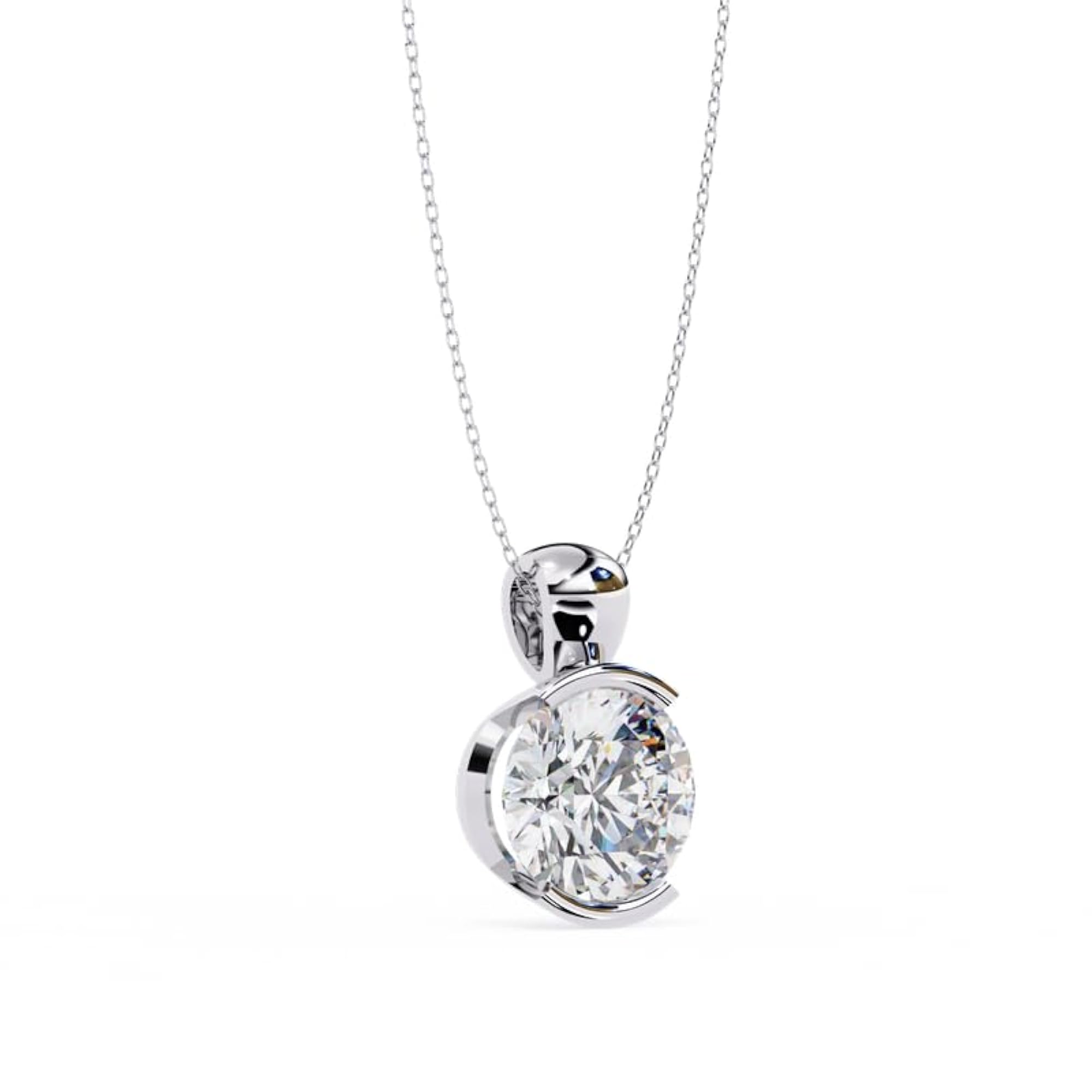 Women's 925 Sterling Silver Necklace, Hallmarked with Secure Clasp