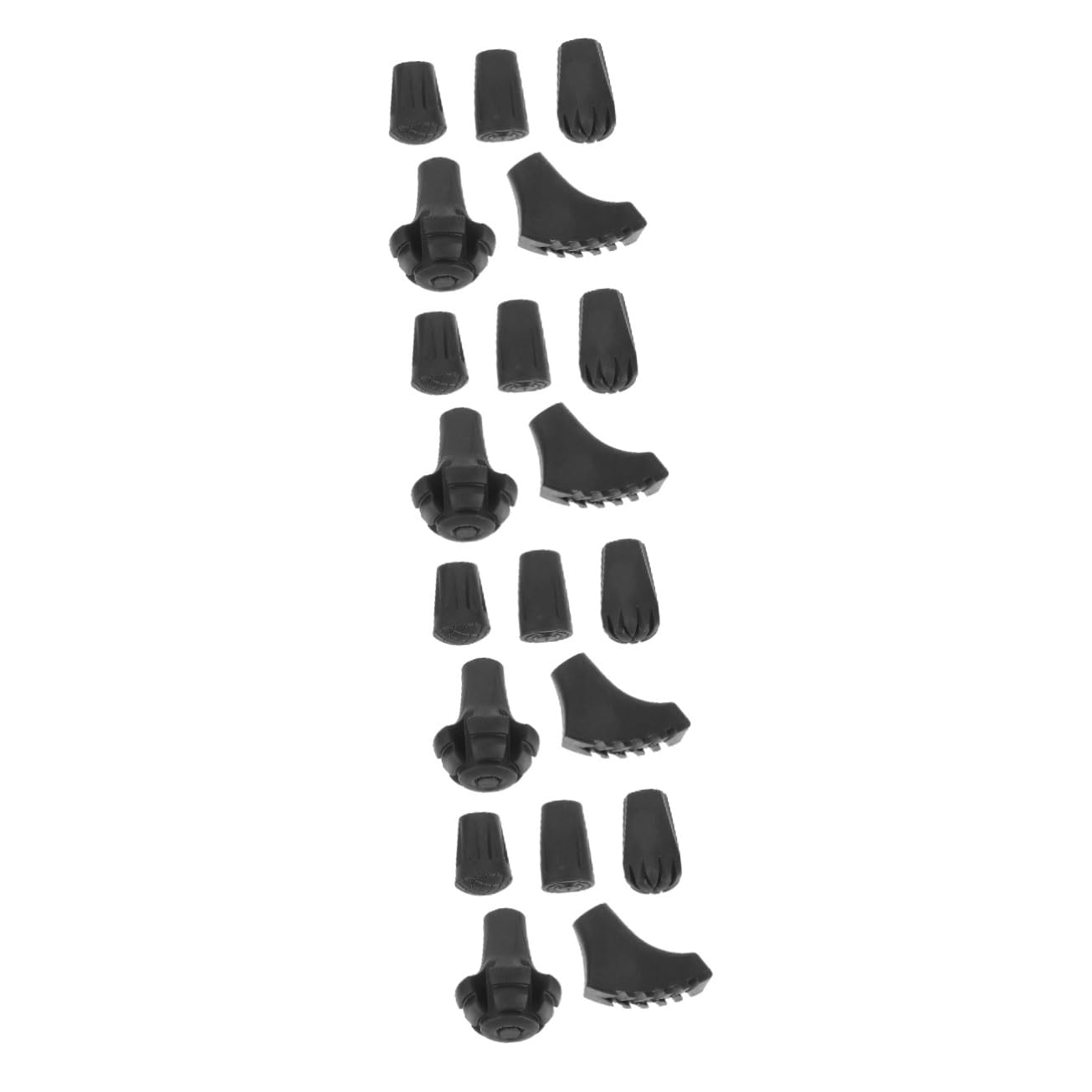 Yardwe Cuscinetti Per Bastoncini Da Trekking Imbottitura Della Stampella Tampone Cuscinetti Per Stampelle Da Passeggio Pieghevole Gomma Da Cancellare Black