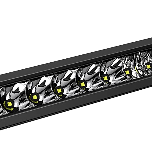 Image of Black Horse RUGGED Heavy Duty Grille Brush Bumper Guard Modular Black Come With Single Row LED Light Compatible with 2022-2024 Nissan Frontier-RU-NIFR22-B-K2