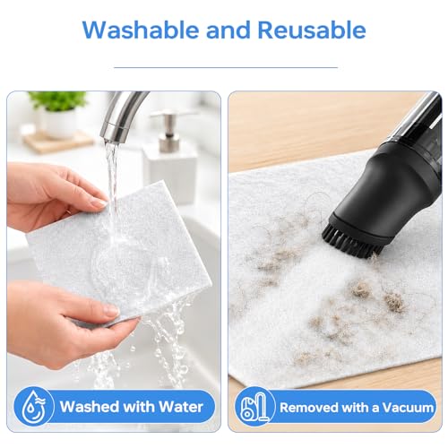 Image of 2 Pack PR1 Replacement Filter for Mooka PR1 Air Purifier for Pets Hair Dust | 3-in-1 Filter for Home Large Room up to 2200sq.ft, Activated Carbon, with 4 Washable Pre-Filters