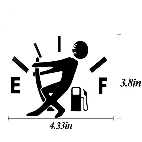 image for ZATOOTO Funny Car Fuel Gauge Sticker - Reflective Safety Sign Waterpro
